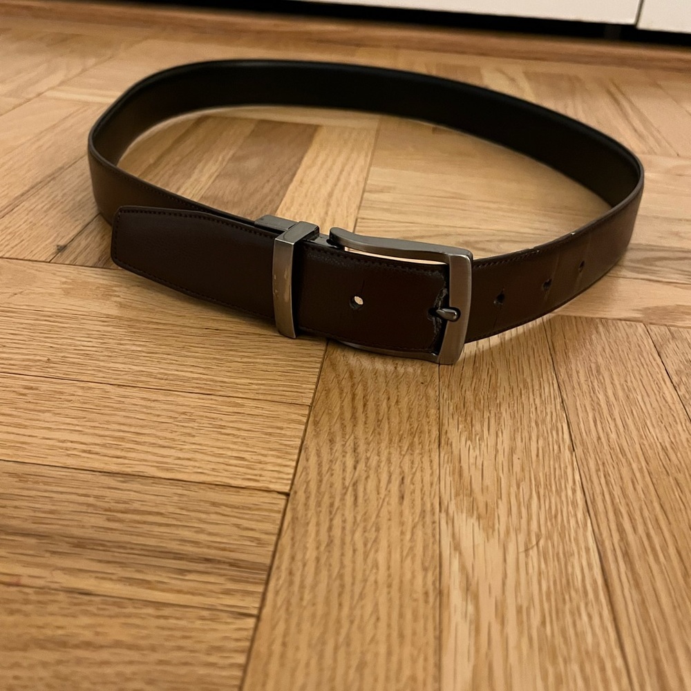 6 Men's Black and Brown Leather Belts - Picture 12 of 13